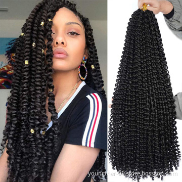 Passion Twist Hair African Fashion Synthetic Kinky Crochet Braiding Hair Extension Passion Twist Crochet Hair